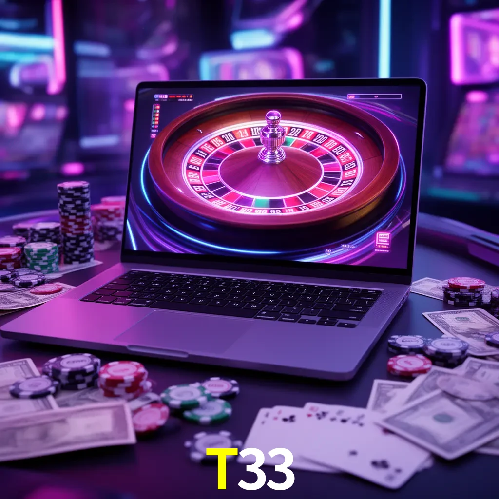 Centro móvil T33 con casino, cajero, bonos, app y acceso de cuenta para México